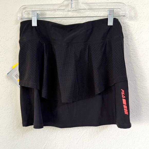 NWT Fila Tennis/Pickleball Platinum Laster Cut Black Skort – Small - Picture 1 of 8